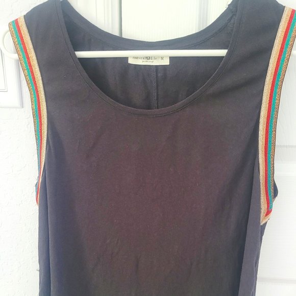 NATURAL LIFE Tops - Natural Life black top with shiny sides